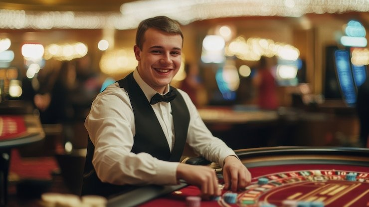 qqindah login American Roulette live session showing active players, dealer, and wheel in motion qqindah login American Roulette live session showing active players, dealer, and wheel in motion